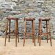 Trio de tabourets hauts de bistrot vintage
