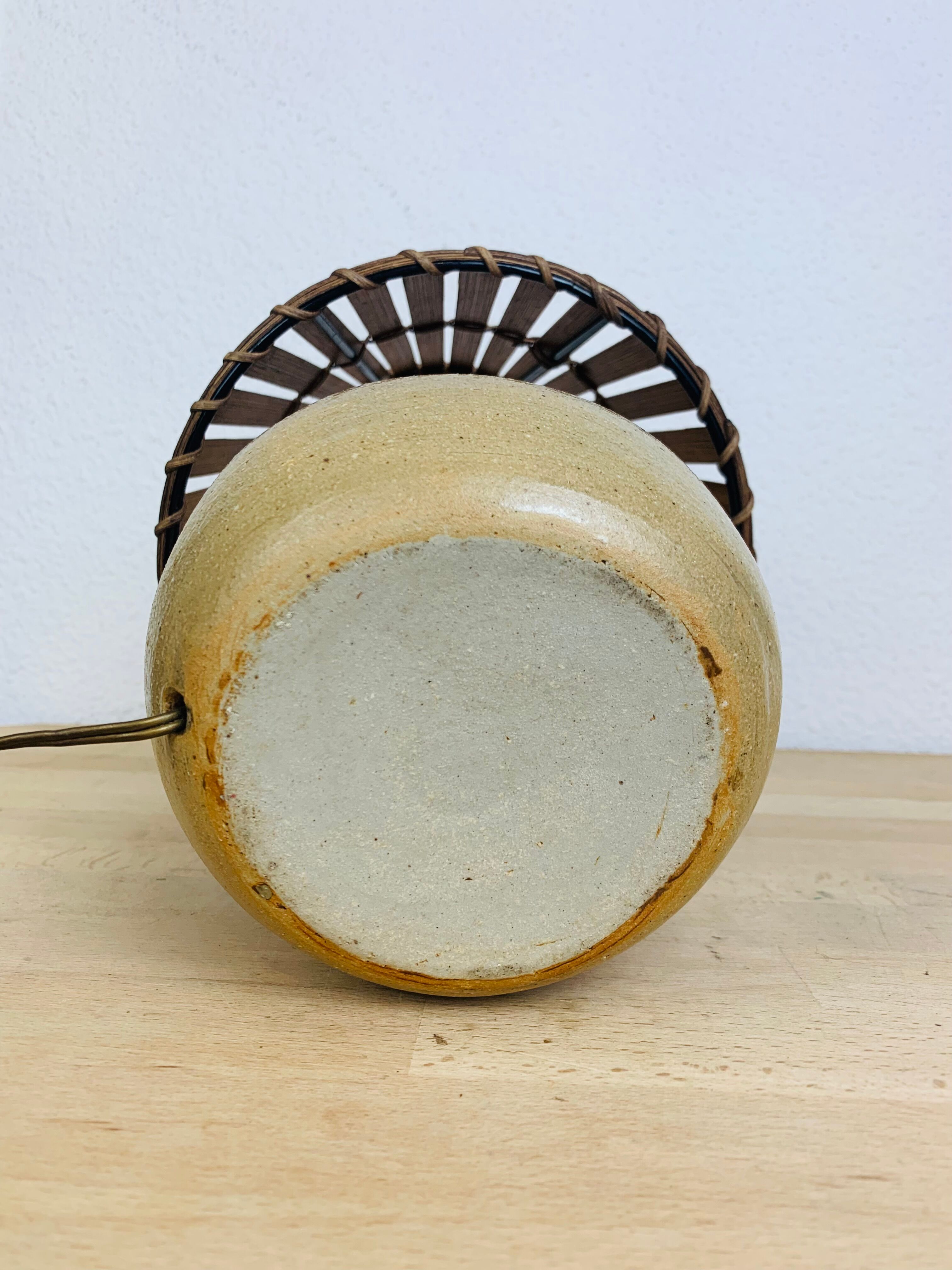 Lamp ball sandstone lampshade wood