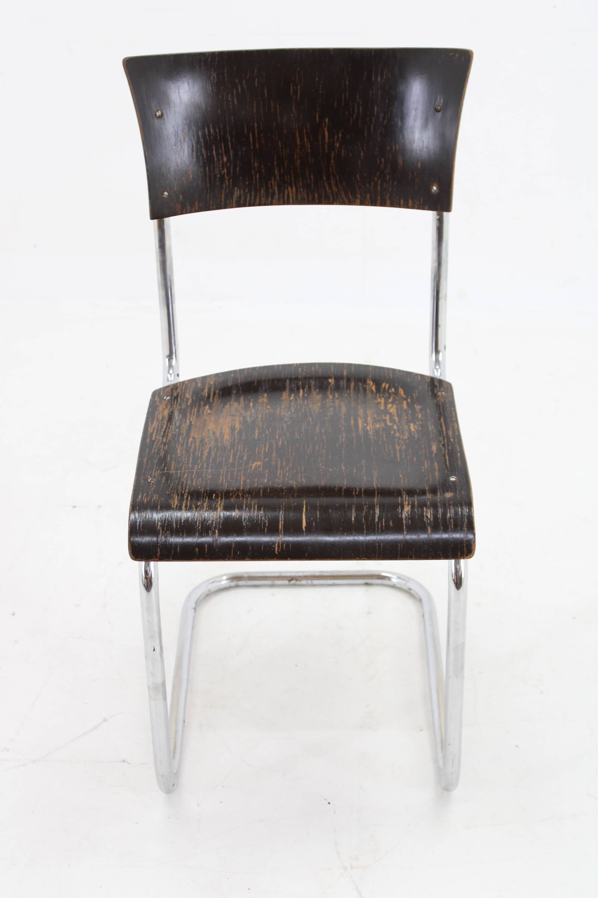 1930s Bauhaus Tubular Chair by Robert Slezak , Czechoslovakia