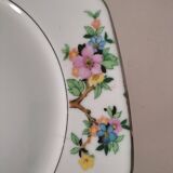 Vierzon porcelain footed plate – Edgar Gaucher, 1950s