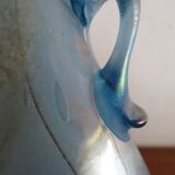 Vase à anse Scavo Seguso Vetri D'arte verre irisé Murano 1950