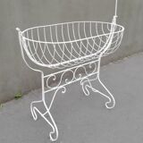 Wrought iron baby bed