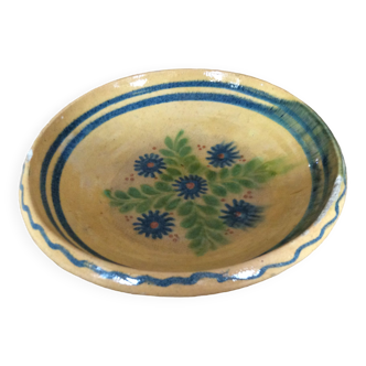 Glazed terracotta dish