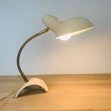 Pair of metal and brass lamps 50s Jean Boris Lacroix