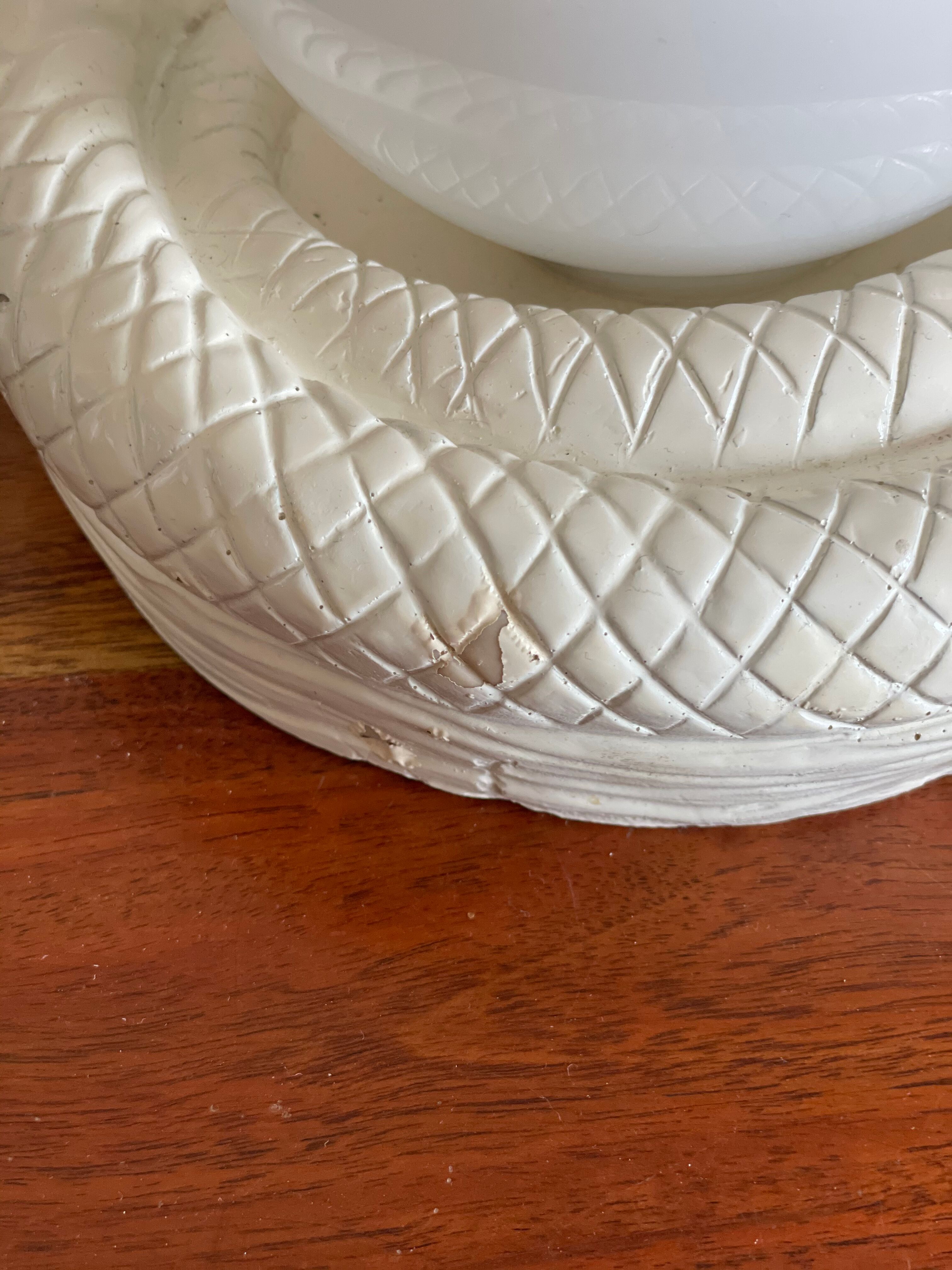 Lamp cobra seventies globe ceramic glass