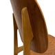 Vintage dining room chair Scandinavian 1960s plywood and teak design