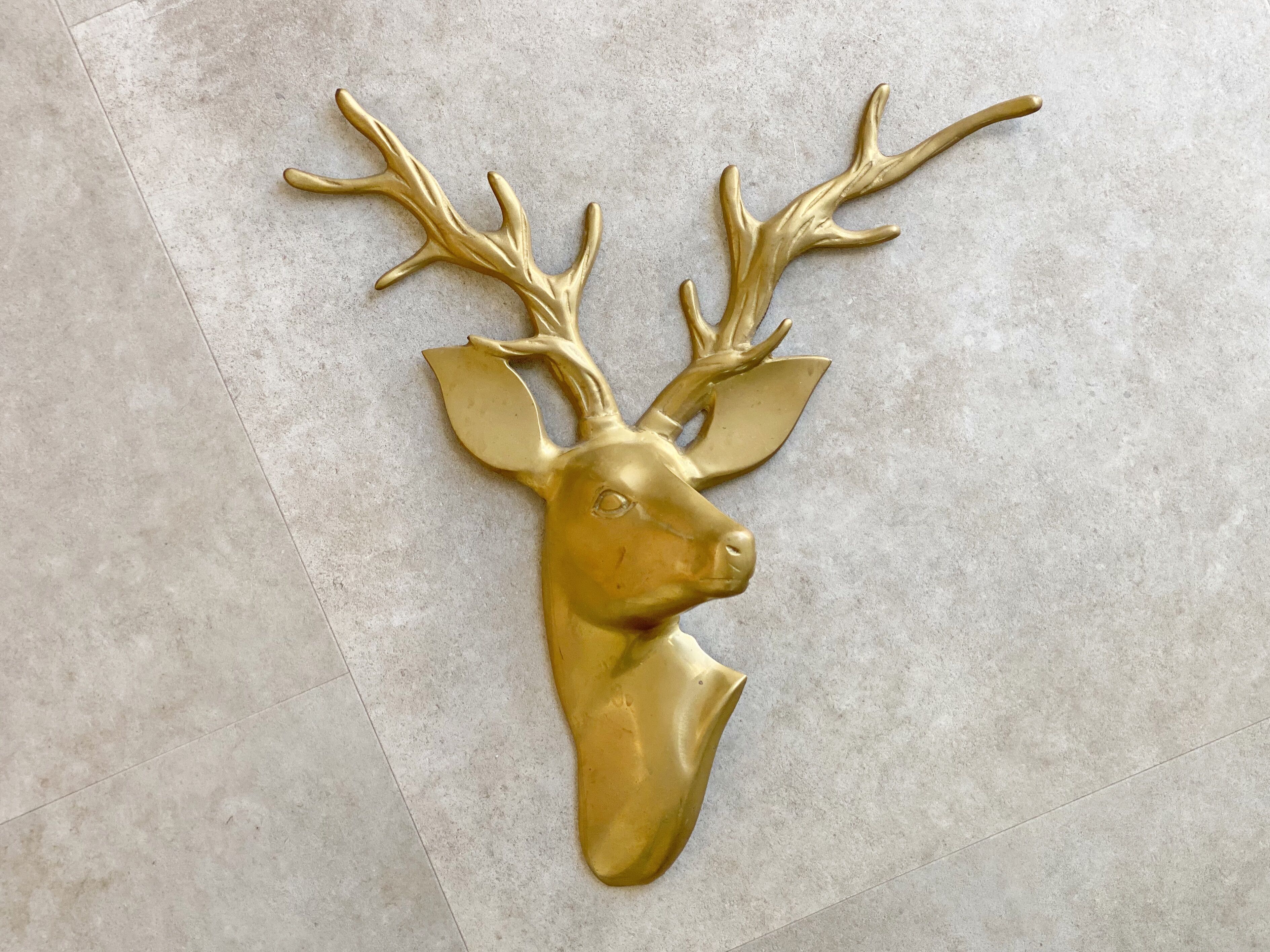 Bambi deer wall sculpture, hollywood regency