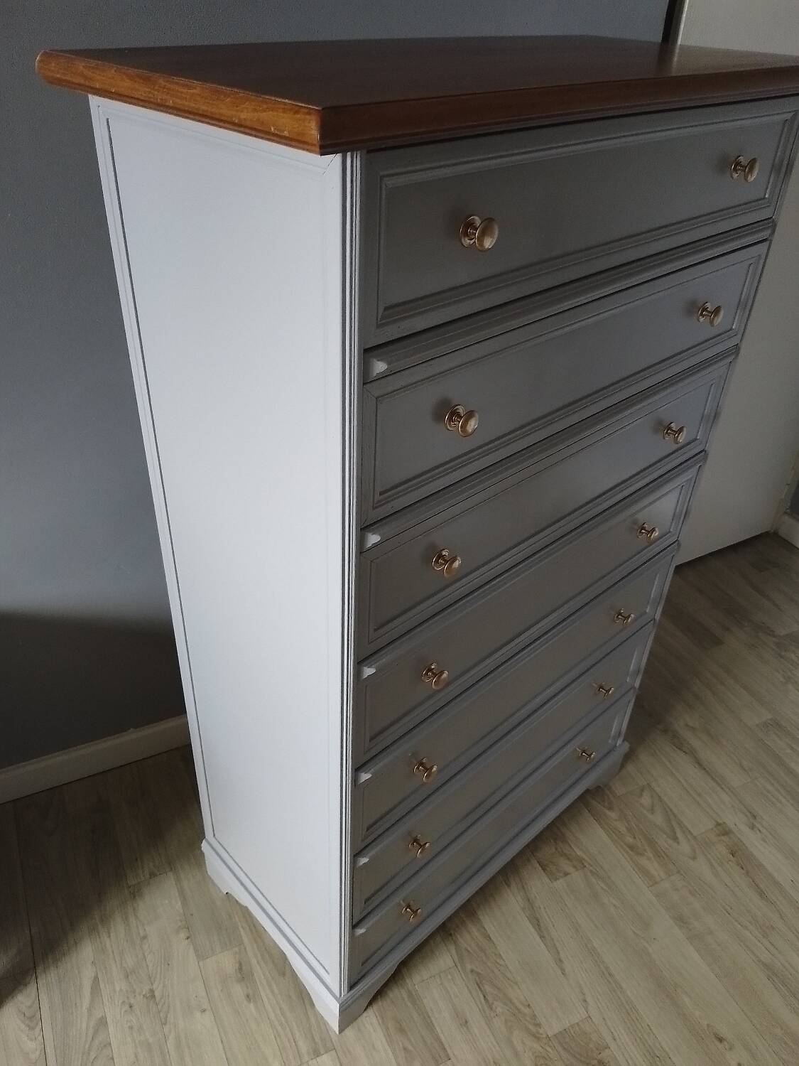 RESTORED ART DECO 7-DRAWER CHEST