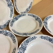 Longchamp Terre De Fer Alesia - 6 flat plates in antique earthenware