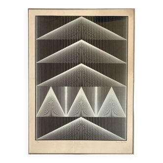 Verner Panton, lithograph 'cone line 1'