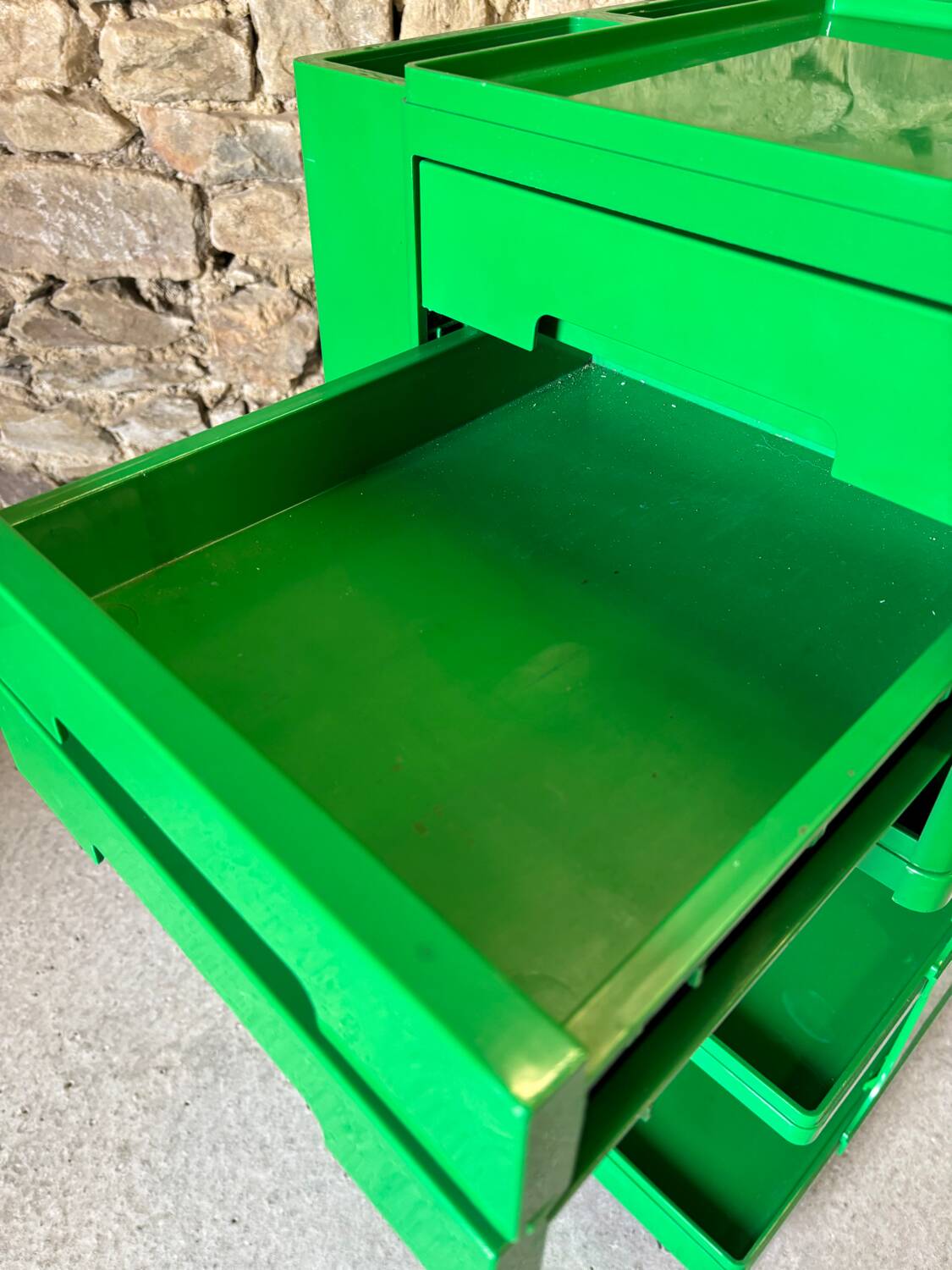 Architect's rolling cart by Giovanni Pelis for Stile Neolt 1970