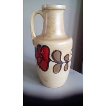 Vintage Germany vase with floral pattern