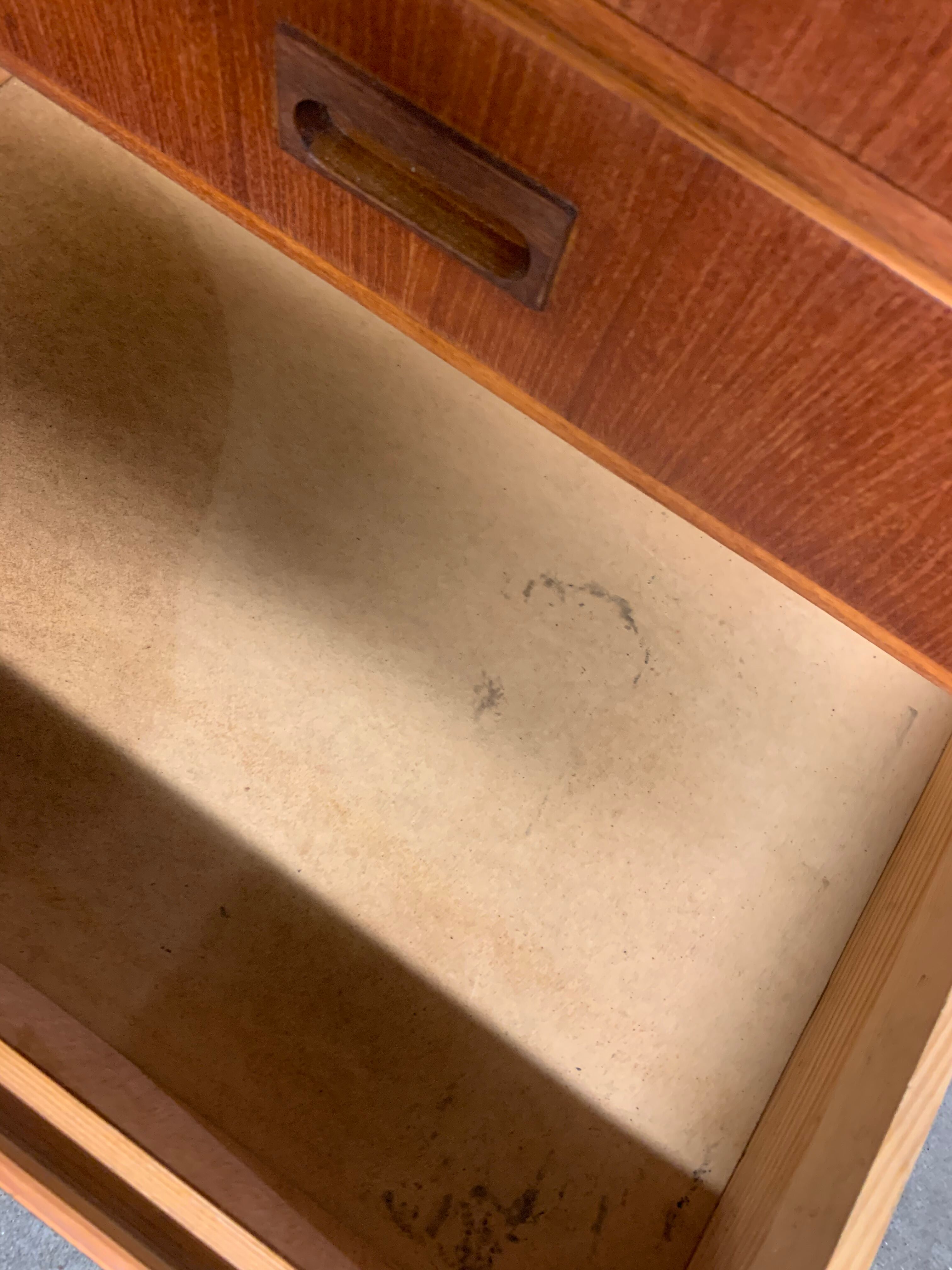 Scandinavian vintage teak chest of drawers 1960