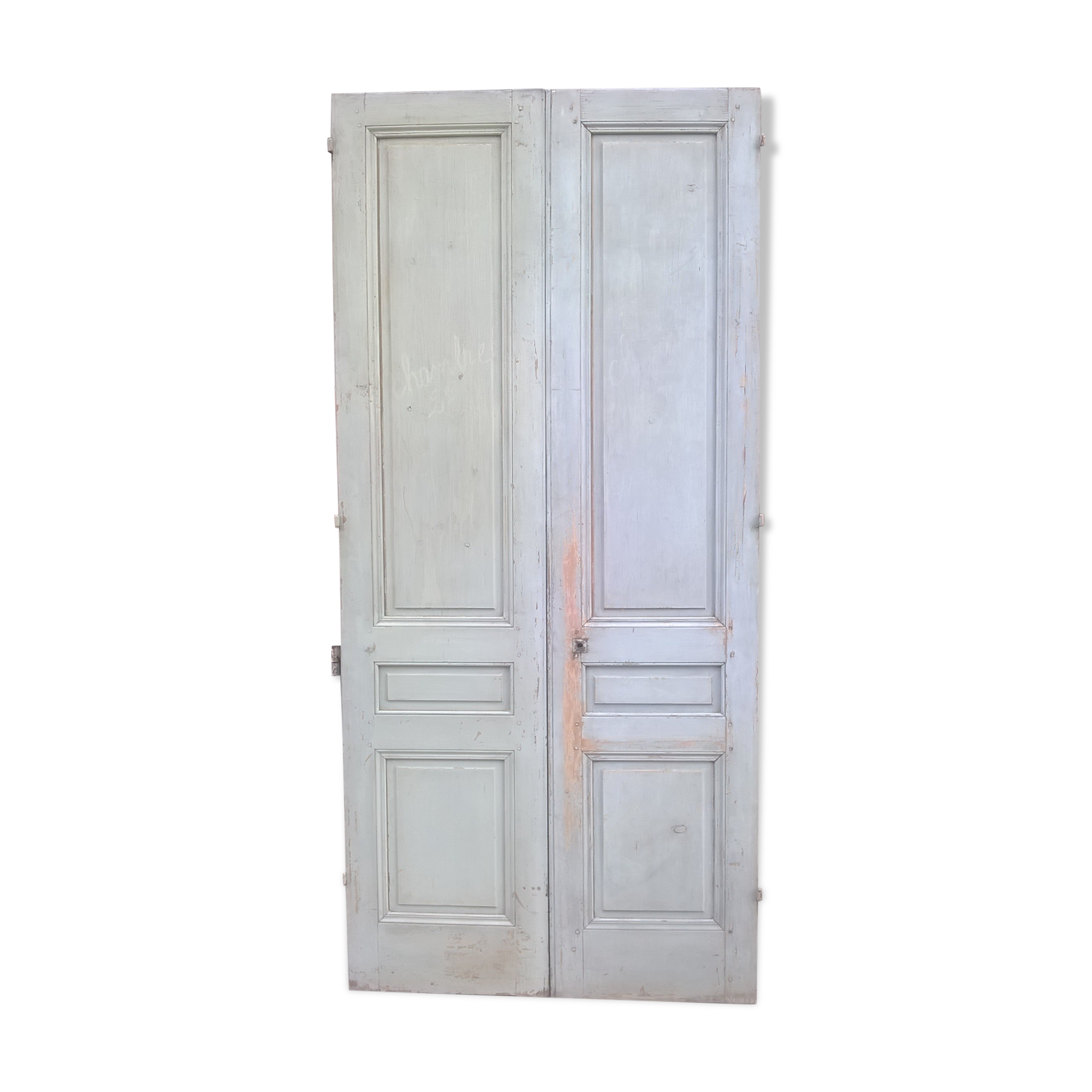 Set of 2 molded old communication doors