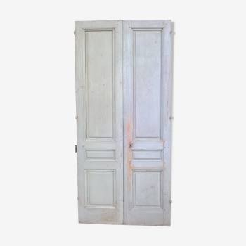 Set of 2 molded old communication doors