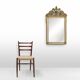 Miroir de style Napoléon III du XXe siècle en bois avec miroir à facettes, France