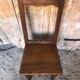 Old vintage raw wood lorraine chair