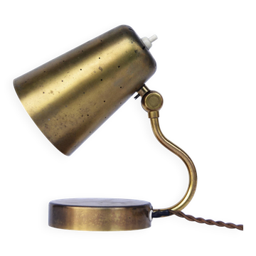 Karl Boréns pour Borås Suède, lampe de bureau des années 1950 en laiton