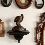 Victorian ebonized wood wall console, circa 1840