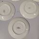 Lot de 6 sous tasse Sarreguemines digoin liseré doré fleurs rose
