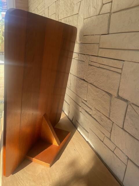 Modernist art deco mahogany mirror