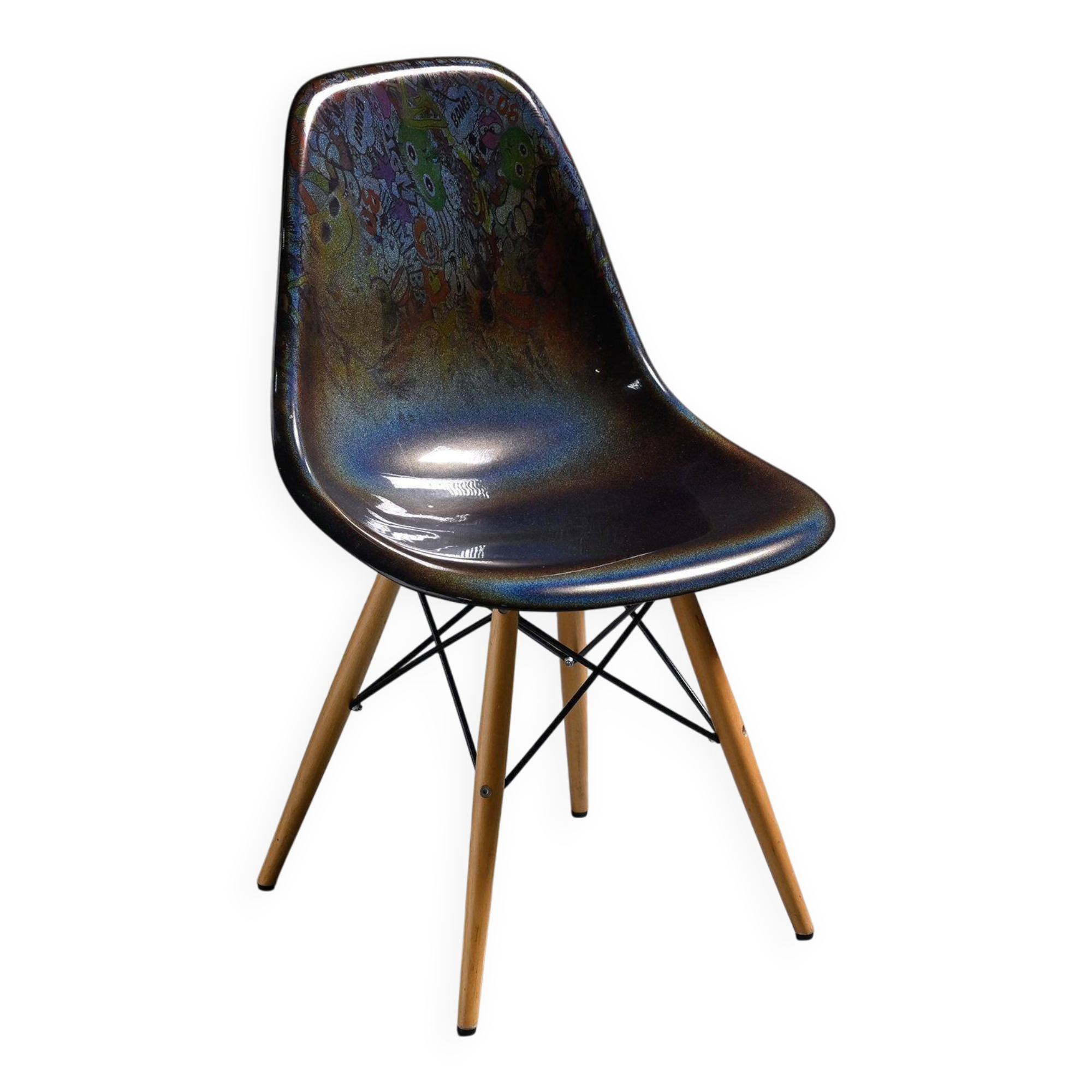 Eames chair customised by an artist, circa 2000