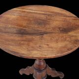 Old solid wood side table