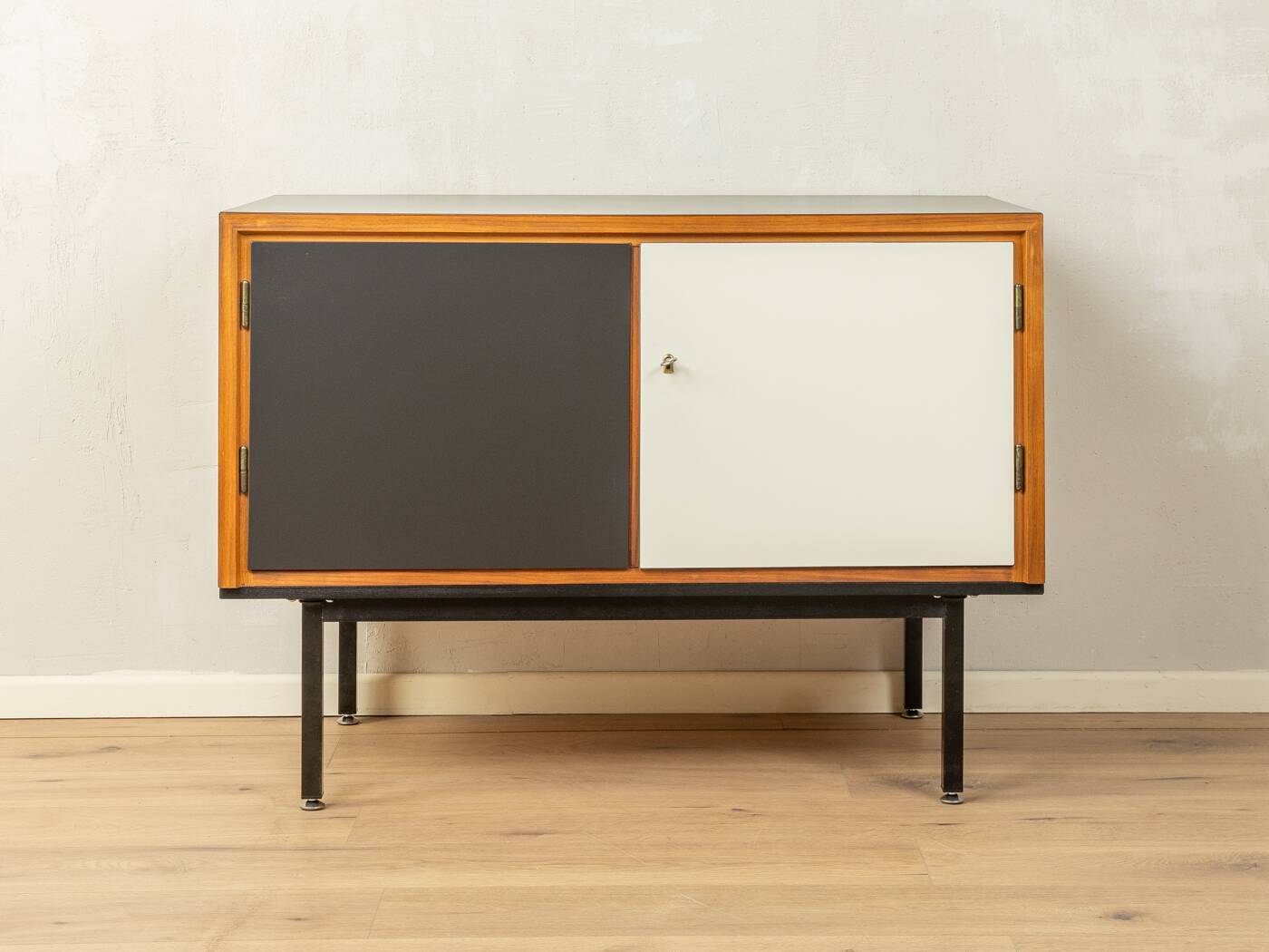 1950s black and white Sideboard