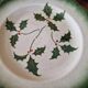 Badonviller - Set of 6 dessert plates in earthenware - Holly pattern