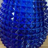 Carafe en verre d’Empoli bleu cobalt