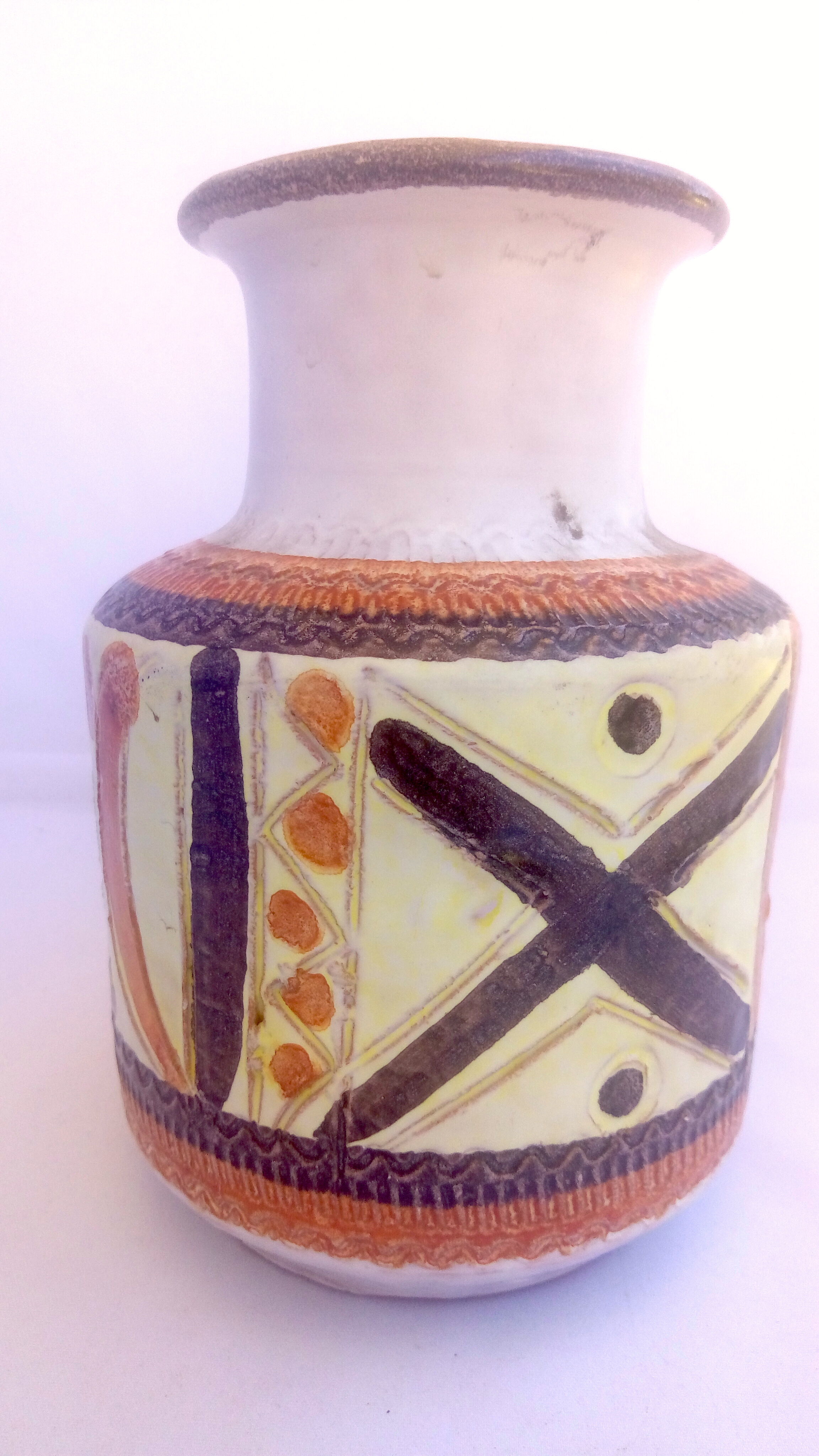 Scandinavian style vintage ceramic vase