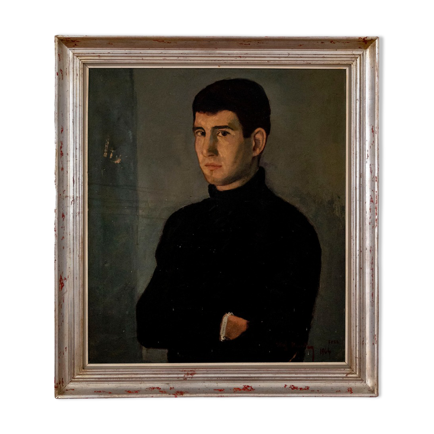 Portrait, oil on canvas, Staf Beerten, 1964