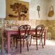 Table de ferme terracotta