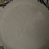 6 plates in earthenware HBCM Creil and Montereau diam 23 cm