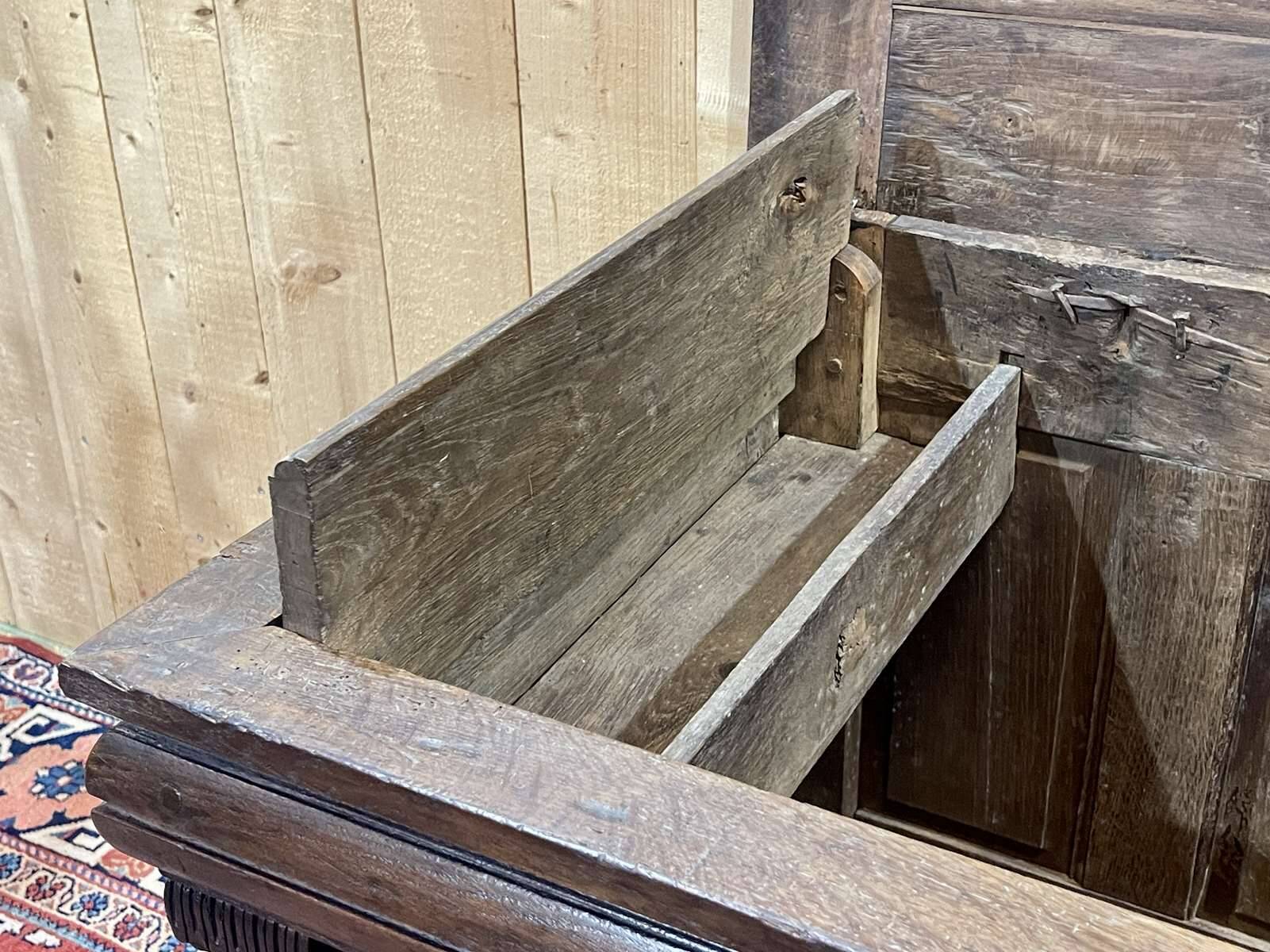 Large 18th century oak chest