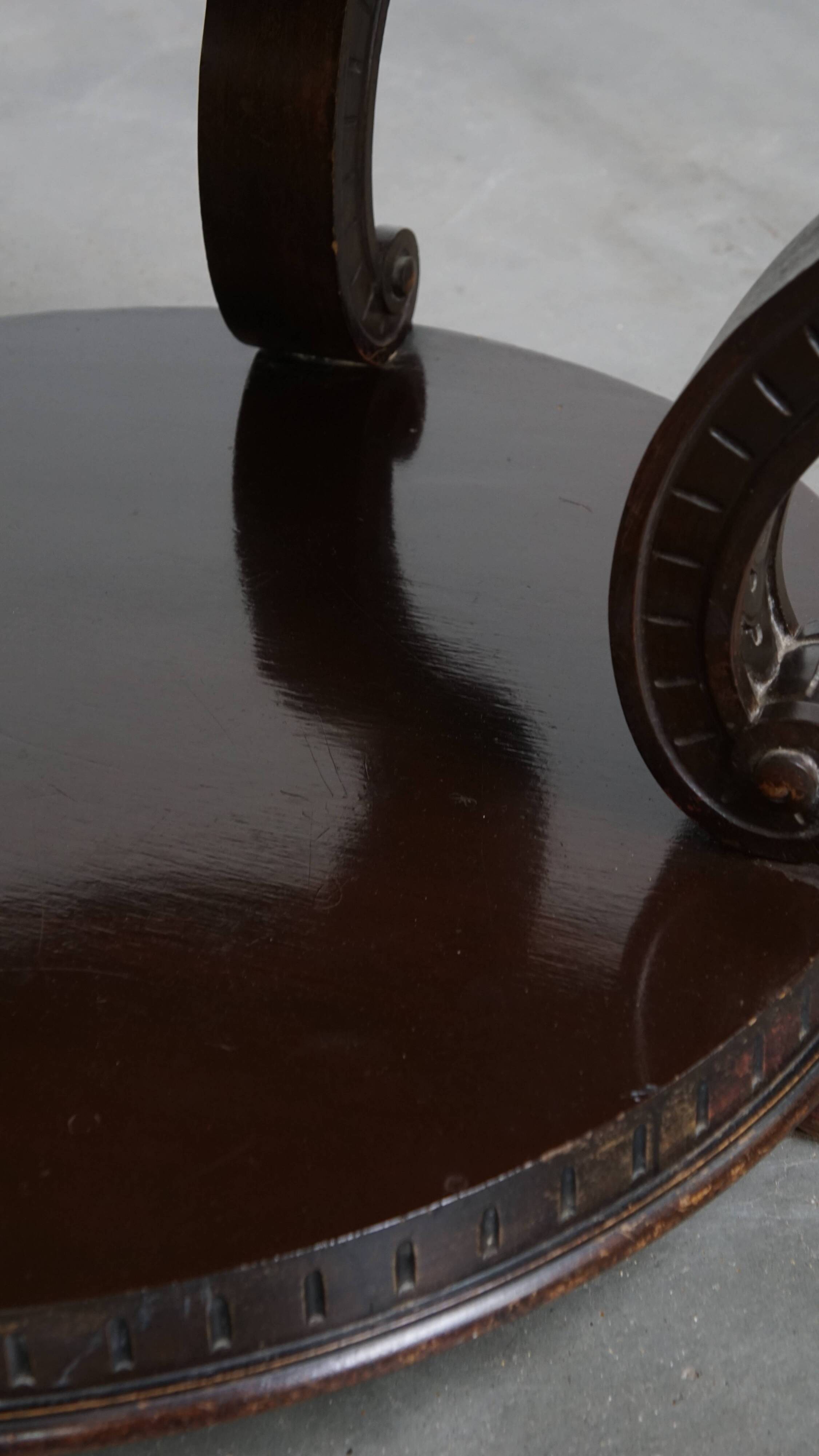 Antique French Side Table from the Early 1900s with a Marble Top