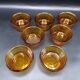 7 duralex amber glass ramekins