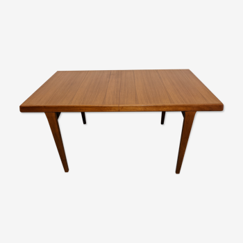 Johannes Andersen teak table with extension of the 50s/60s