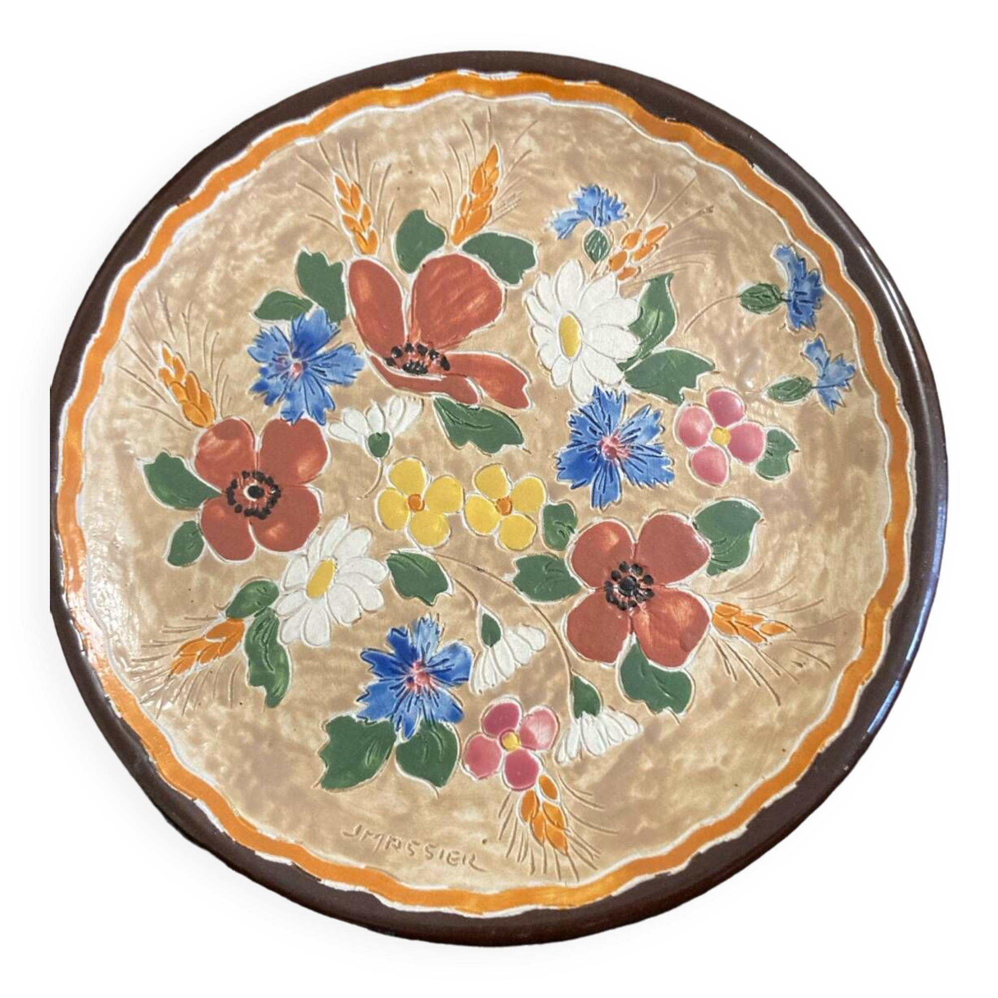 Old Vallauris plate Jerome Massier