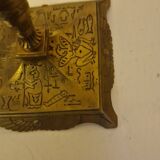 Paire de lampes vintage style Égyptien en laiton – Design pharaon,