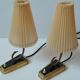Pair of bedroom lamps, Germany, 1950s