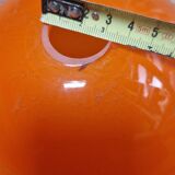 Vintage orange glass lampshade
