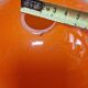 Vintage orange glass lampshade