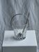 Small glass ice bucket with ladle H13.5