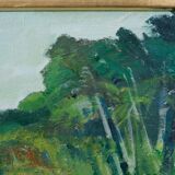 Oil on canvas by Gunnar Herman Berglund 1970