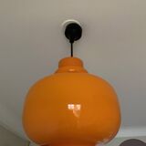 Oplight 75 pendant lamp vintage opaline orange lamp by Hans-Agne Jakobsson