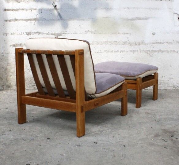 Fauteuil vintage en chêne