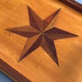 Octagonal top in wood and metal