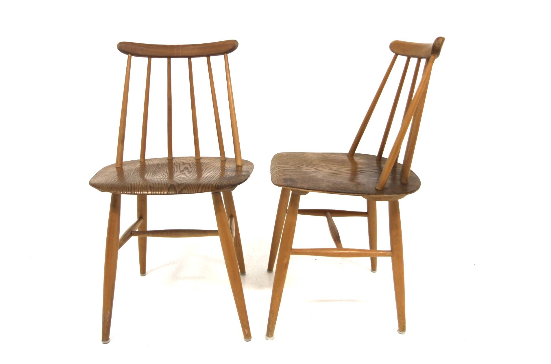 Set of 2 Scandinavian "Fanett" chairs by Ilmari Tapiovaara, Sweden, 1960