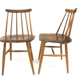 Set of 2 Scandinavian "Fanett" chairs by Ilmari Tapiovaara, Sweden, 1960